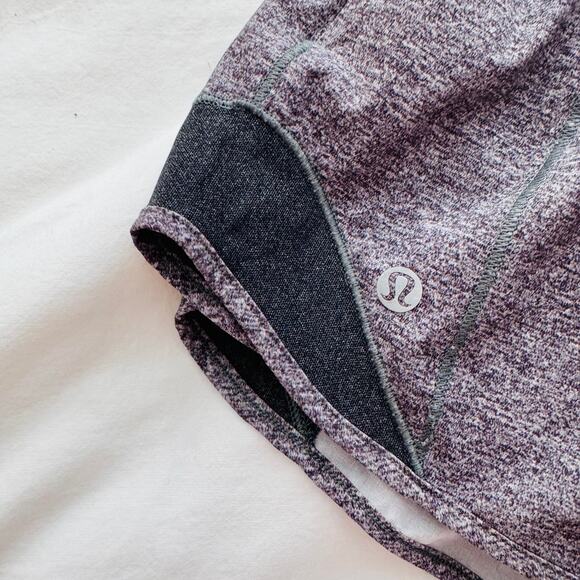 Lululemon Tracker Short Gray Heather Size 8 Liner Athletic Running - Picture 4 of 6